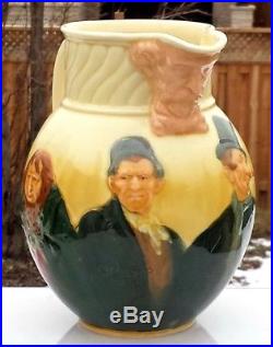 Royal Doulton Dicken's Characters Queensware Kingsware Whiskey Pitcher Jug D5708