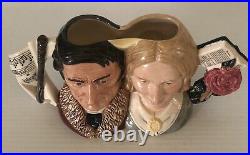 Royal Doulton Double Character Jug JANE EYRE and MR ROCHESTER D7115 with COA