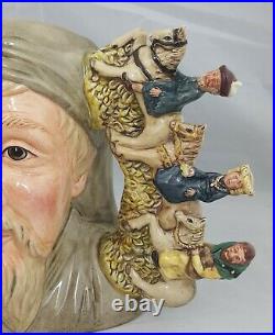 Royal Doulton Double Handled Character Jug Geoffrey Chaucer D7029 large Ltd Ed