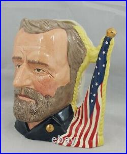 Royal Doulton Double Sided Character Jug Ulysses S. Grant/Robert E. Lee D6698 Lt