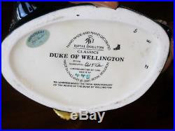 Royal Doulton Duke Wellington Toby Character Jug D7170 withBox & COA Ltd Ed 1000