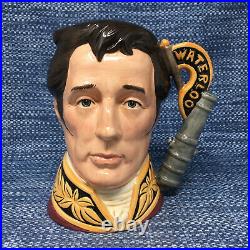 Royal Doulton Duke of Wellington D6848 Battle of Waterloo Toby Jug Large 7 Mint