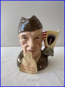 Royal Doulton Eisenhower Character Jug Great Generals Ltd Ed WWII England