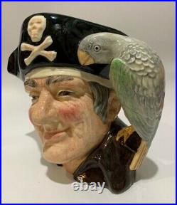 Royal Doulton England Large Character Jug Long John Silver (B) D6335 ca 1970