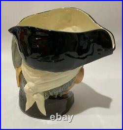 Royal Doulton England Large Character Jug Long John Silver (B) D6335 ca 1970