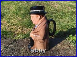 Royal Doulton England Large'Winston Churchill' 9 Toby Character Jug-Excellent