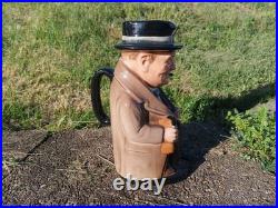 Royal Doulton England Large'Winston Churchill' 9 Toby Character Jug-Excellent