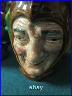 Royal Doulton England Mini Character Toby Jugs 7 Pcs As Lot ^^