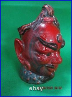 Royal Doulton England Toby Flambe Aladdin's Genie with Cert Signed By Artist
