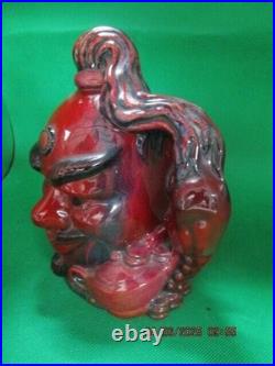 Royal Doulton England Toby Flambe Aladdin's Genie with Cert Signed By Artist