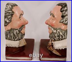 Royal Doulton FALSTAFF Toby Character Bookends Set FALSTAFF D7089