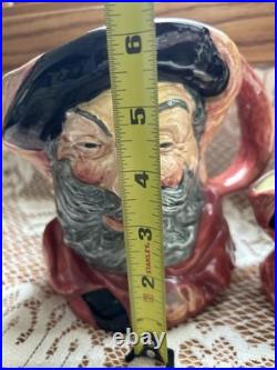 Royal Doulton Falstaff Jug Set D6287 6 Large Medium Small England 1949