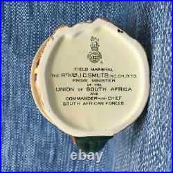Royal Doulton Field Marshal JC Smuts Toby Character Jug Large 7 Mint