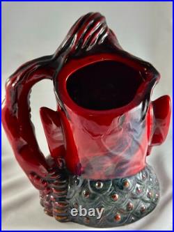 Royal Doulton Flambe' Character Jug Aladdin's Genie D6971, Low # Limited Edition