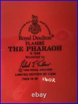 Royal Doulton Flambe Character Jug The Pharaoh D7028 (Ltd. Ed. 1500)