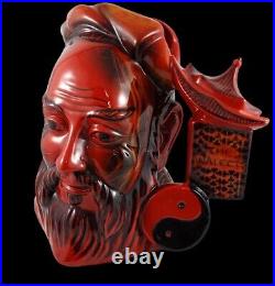 Royal Doulton Flambe Confucius D7003 Limited Edition Rare Character Jug