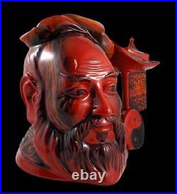 Royal Doulton Flambe Confucius D7003 Limited Edition Rare Character Jug