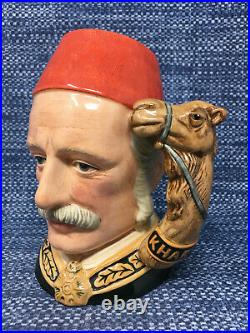 Royal Doulton General Gordon D6869 Khartoum Character Toby Jug Large 7.5 Mint