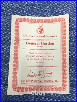 Royal Doulton General Gordon D6869 Khartoum Character Toby Jug Large 7.5 Mint