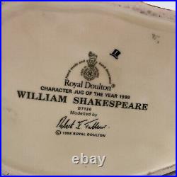 Royal Doulton Globe Theatre Toby 1999 William Shakespeare Character D7136 Mug