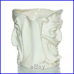 Royal Doulton JUG Character Mephistopheles White Glaze Devil Toby Mug