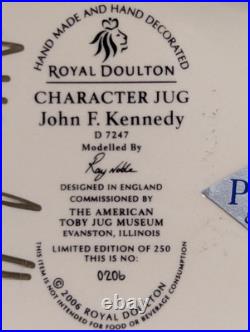 Royal Doulton John F. Kennedy Character Jug D7247 Limited Edition 206/250