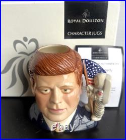 Royal Doulton John F. Kennedy Character Jug D7247 Limited Edition 28/250 Box COA