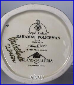 Royal Doulton Jug BAHAMAS POLICEMAN D6912