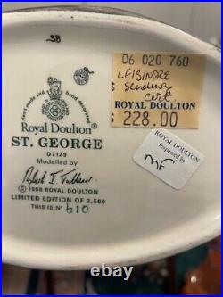 Royal Doulton Jug Large St. George D 7129 Ltd Edition #610 of #2500 Perfect Cond