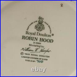 Royal Doulton Jug Mug Character D6998 ROBIN HOOD. 1995 Ltd Ed 710/2500. PO