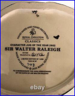 Royal Doulton Jug SIR WALTER RALEIGH D7169 (Limited Edition of 1000)