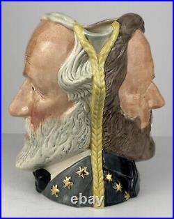 Royal Doulton Jug The Antagonists Collection ULYSSES GRANT & ROBERT LEE D6698