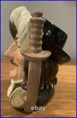 Royal Doulton Jugs 3 Musketeers Aramis Porthos Athos + D'Artagnan 4 Large Size