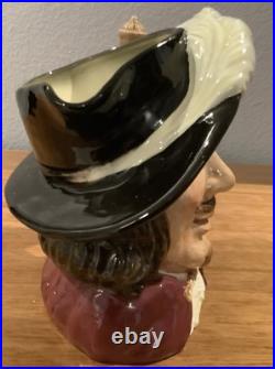 Royal Doulton Jugs 3 Musketeers Aramis Porthos Athos + D'Artagnan 4 Large Size