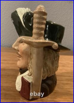 Royal Doulton Jugs 3 Musketeers Aramis Porthos Athos + D'Artagnan 4 Large Size