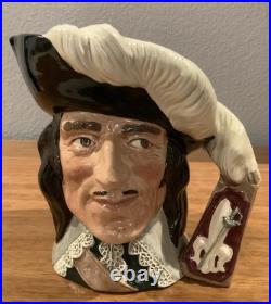 Royal Doulton Jugs 3 Musketeers Aramis Porthos Athos + D'Artagnan 4 Large Size