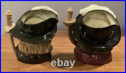 Royal Doulton Jugs 3 Musketeers Aramis Porthos Athos + D'Artagnan 4 Large Size