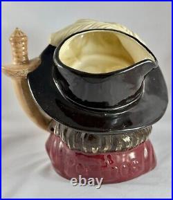Royal Doulton Jugs- 3 Musketeers Aramis, Porthos, Athos plus D'Artagnan as 4th