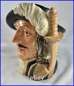 Royal Doulton Jugs- 3 Musketeers Aramis, Porthos, Athos plus D'Artagnan as 4th