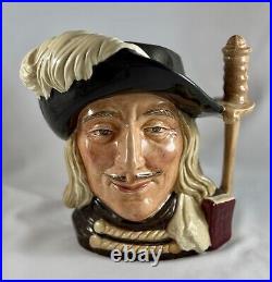 Royal Doulton Jugs- 3 Musketeers Aramis, Porthos, Athos plus D'Artagnan as 4th
