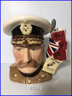 Royal Doulton Jugs LORD KITCHENER D7148 and KING ARTHUR D7055