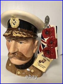 Royal Doulton Jugs LORD KITCHENER D7148 and KING ARTHUR D7055