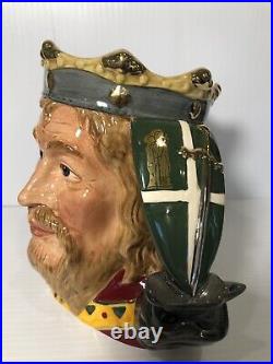 Royal Doulton Jugs LORD KITCHENER D7148 and KING ARTHUR D7055