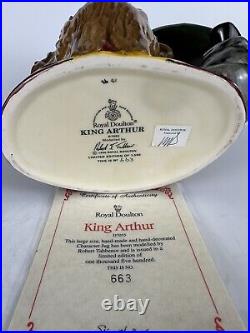 Royal Doulton Jugs LORD KITCHENER D7148 and KING ARTHUR D7055