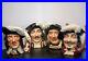 Royal Doulton Jugs- Set Of 4 3 Musketeers Aramis, Porthos, Athos, D'Artagnan