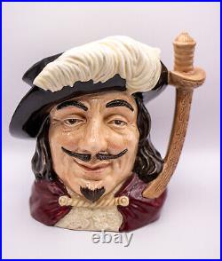 Royal Doulton Jugs- Set Of 4 3 Musketeers Aramis, Porthos, Athos, D'Artagnan