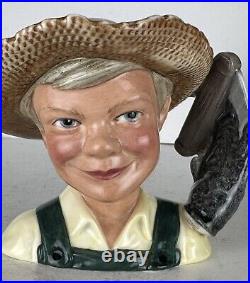 Royal Doulton Jugs TOM SAWYER and HUCKLEBERRY FINN D7187 and D7177