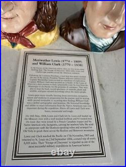 Royal Doulton Jugs WILLIAM CLARK and MERIWETHER LEWIS D7234 and D7235 with COA