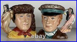 Royal Doulton Jugs WILLIAM CLARK and MERIWETHER LEWIS D7234 and D7235 with COA