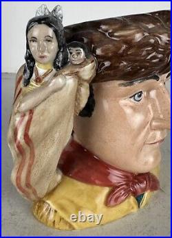 Royal Doulton Jugs WILLIAM CLARK and MERIWETHER LEWIS D7234 and D7235 with COA